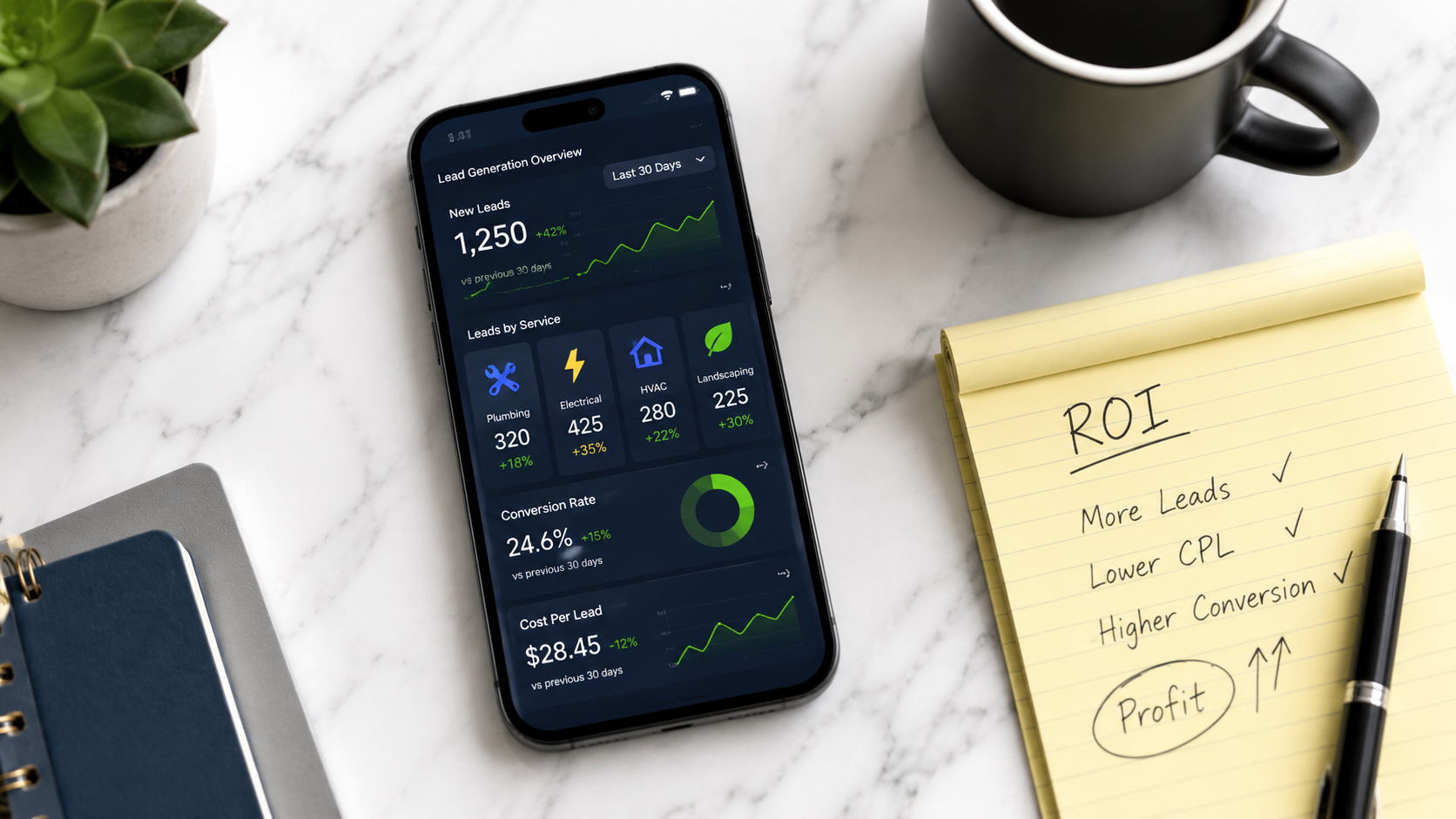 Lead generation dashboard